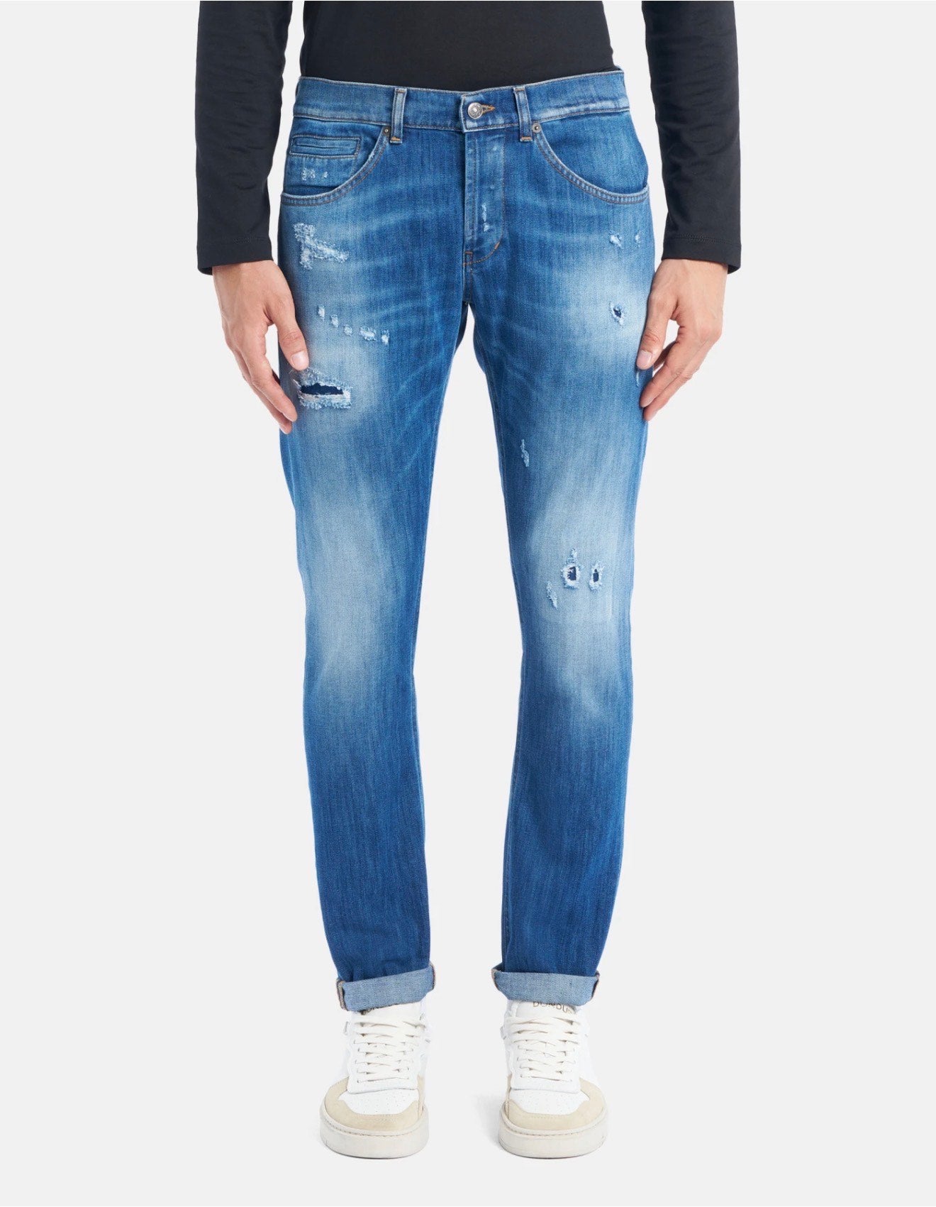 Dondup George Skinny Jeans In Stretch Denim UP232 DS0107U