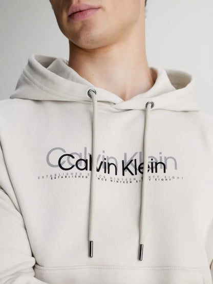 Calvin Klein Double Flock Logo Φούτερ K10K111815