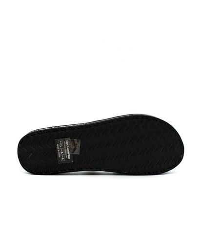 Karl Lagerfeld Black Monogram Thong Slides KL81013