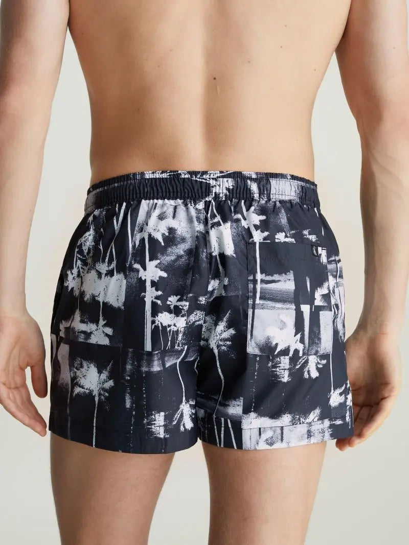 Calvin Klein Drawstring Print Μαγιό Σορτς KM0KM00968