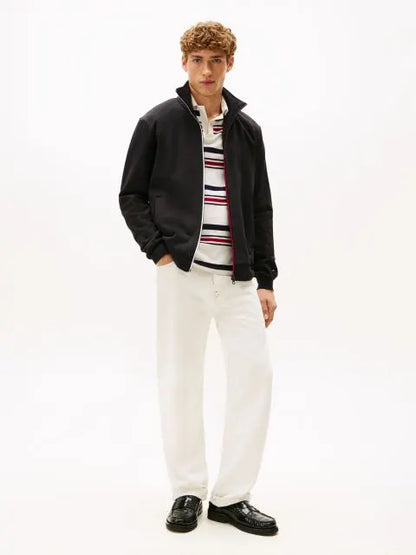 Tommy Hilfiger Πουλόβερ Με Φερμουάρ Και Signature Ρίγα MW0MW40481