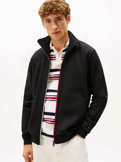 Tommy Hilfiger Πουλόβερ Με Φερμουάρ Και Signature Ρίγα MW0MW40481
