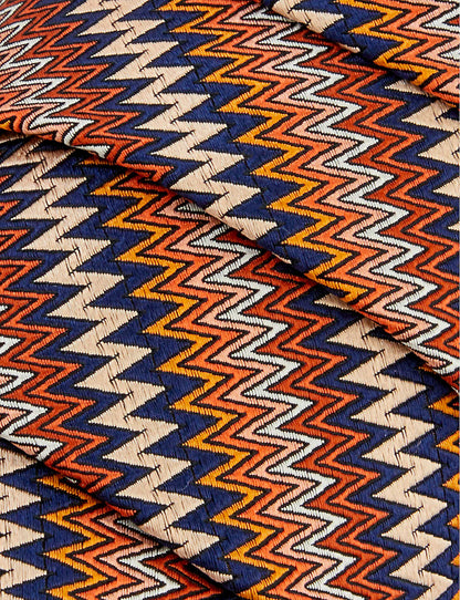 Missoni Zigzag pattern μεταξωτή γραβάτα