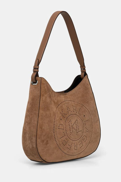 Karl Lagerfeld K/Circle Hobo Suede Bag A1W30165