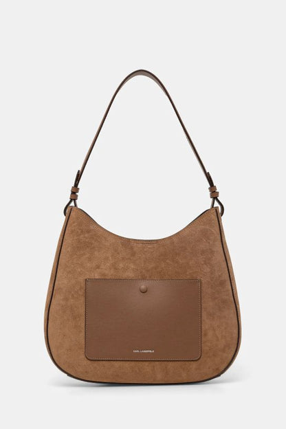 Karl Lagerfeld K/Circle Hobo Suede Bag A1W30165