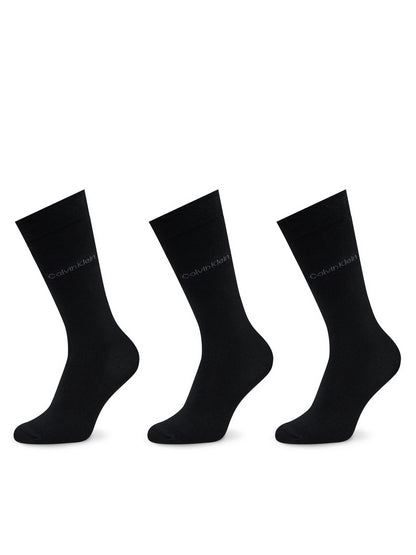 Calvin Klein Σετ Ψηλές Κάλτσες Ανδρικές 3 Τεμαχίων 701226014 Μαύρο
