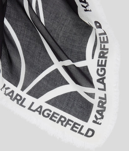 Karl Lagerfeld K/Signature Circles Scarf 245W3303