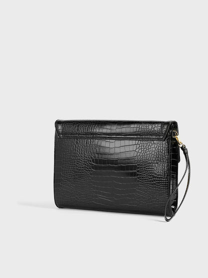 Ted Baker Crocey Croc Detail Debossed Envelope Pouch 253578