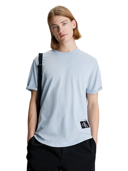 Calvin Klein Washed Monologo Badge Ανδρικό T-shirt J30J325207