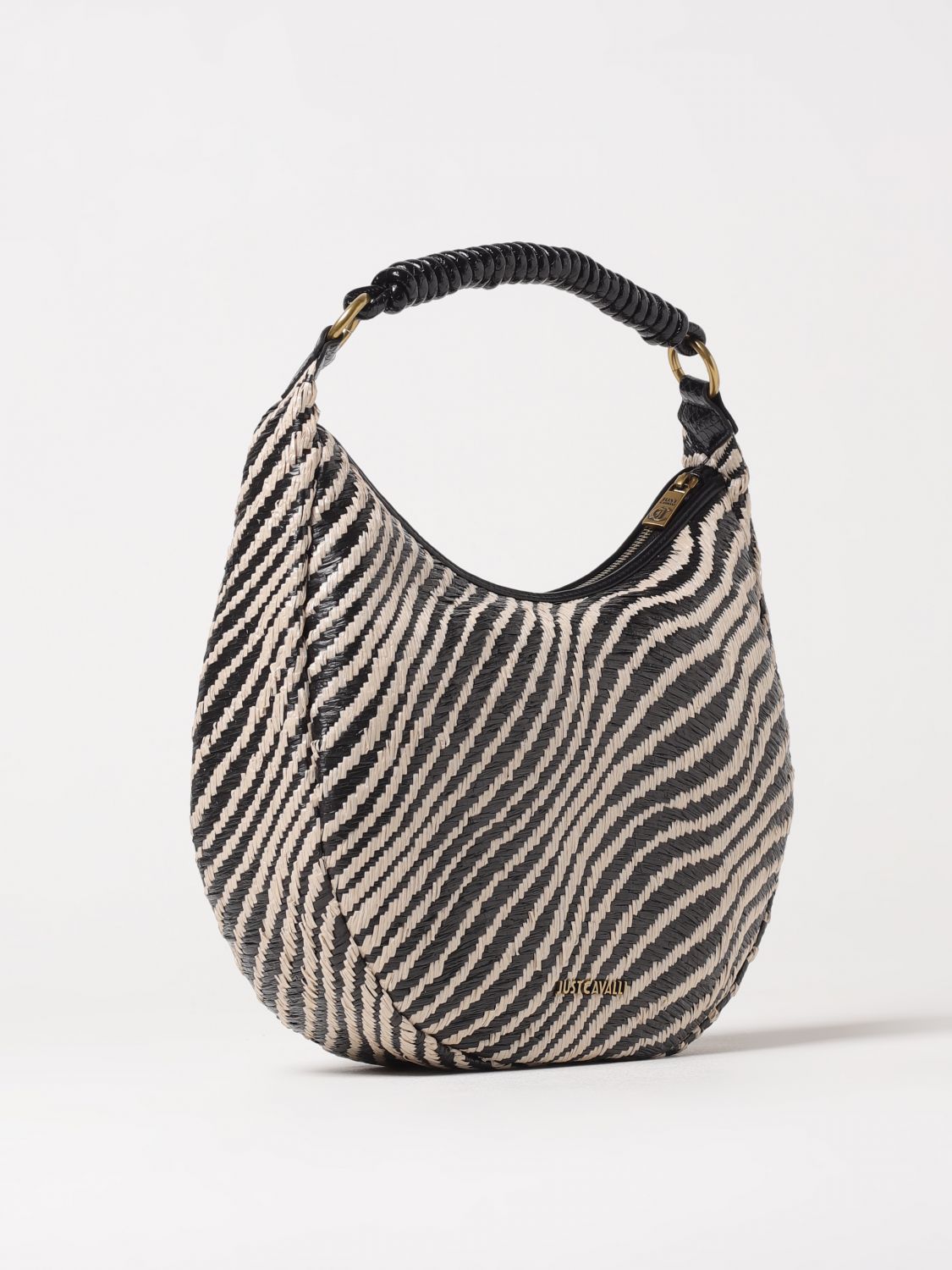 Just Cavalli Soft Zebra Straw Bag 78RA4BQ1 ZSC05