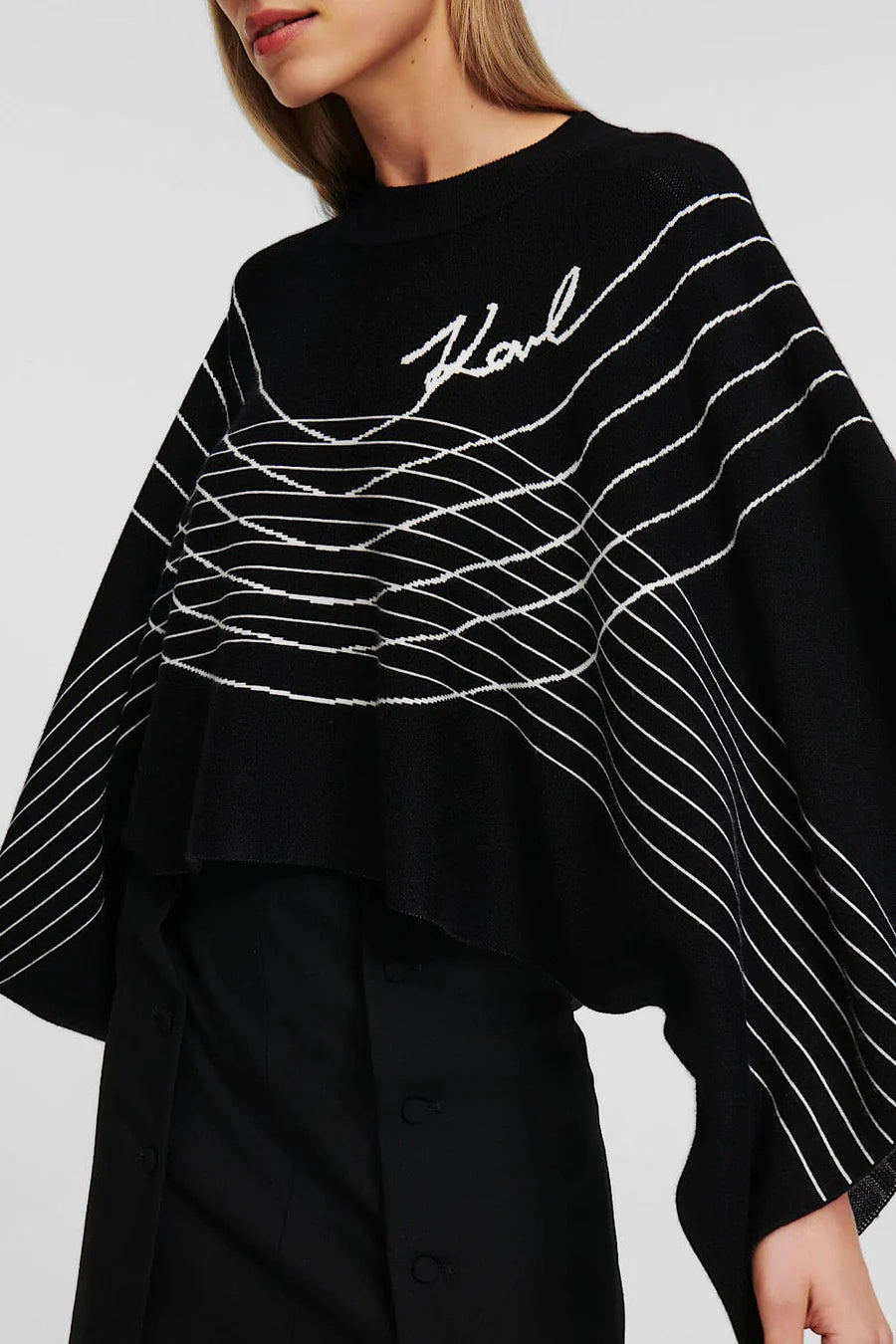 Karl Lagerfeld Poncho Sweater 245W2004