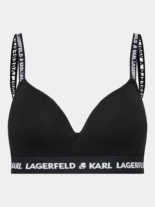 Karl Lagerfeld Logo Padded Bra 230W2108