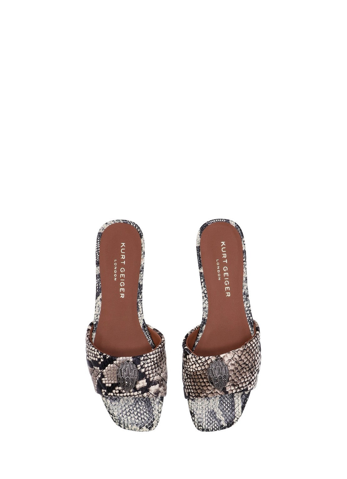 Kurt Geiger London Snake Print Flat Σανδάλια 8496139719