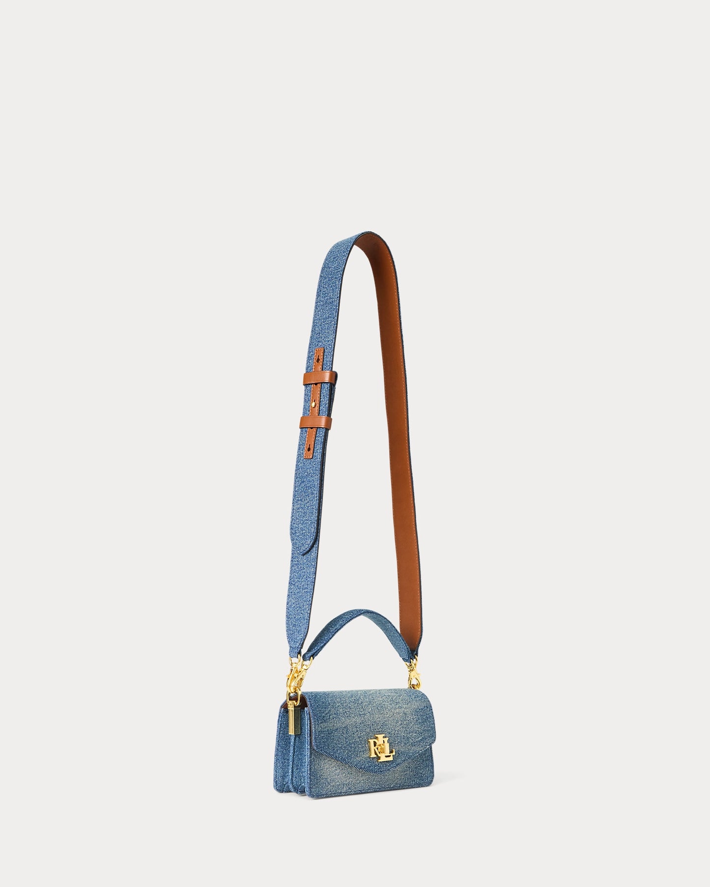 Ralph Lauren Washed Denim Small Tayler Crossbody Bag 431947898001