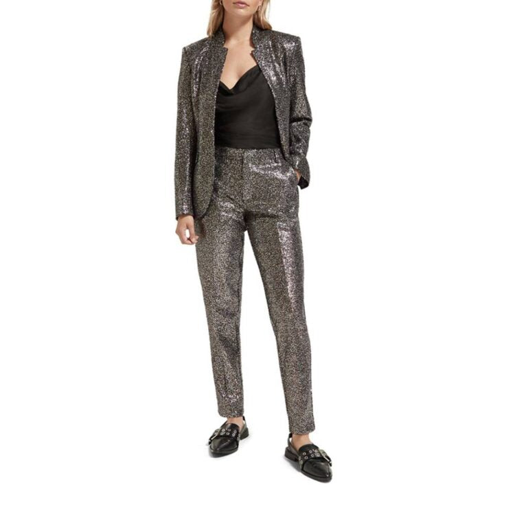 Scotch & Soda Lowry Mid Rise Slim In Mixed Sequins  Παντελόνι 175339