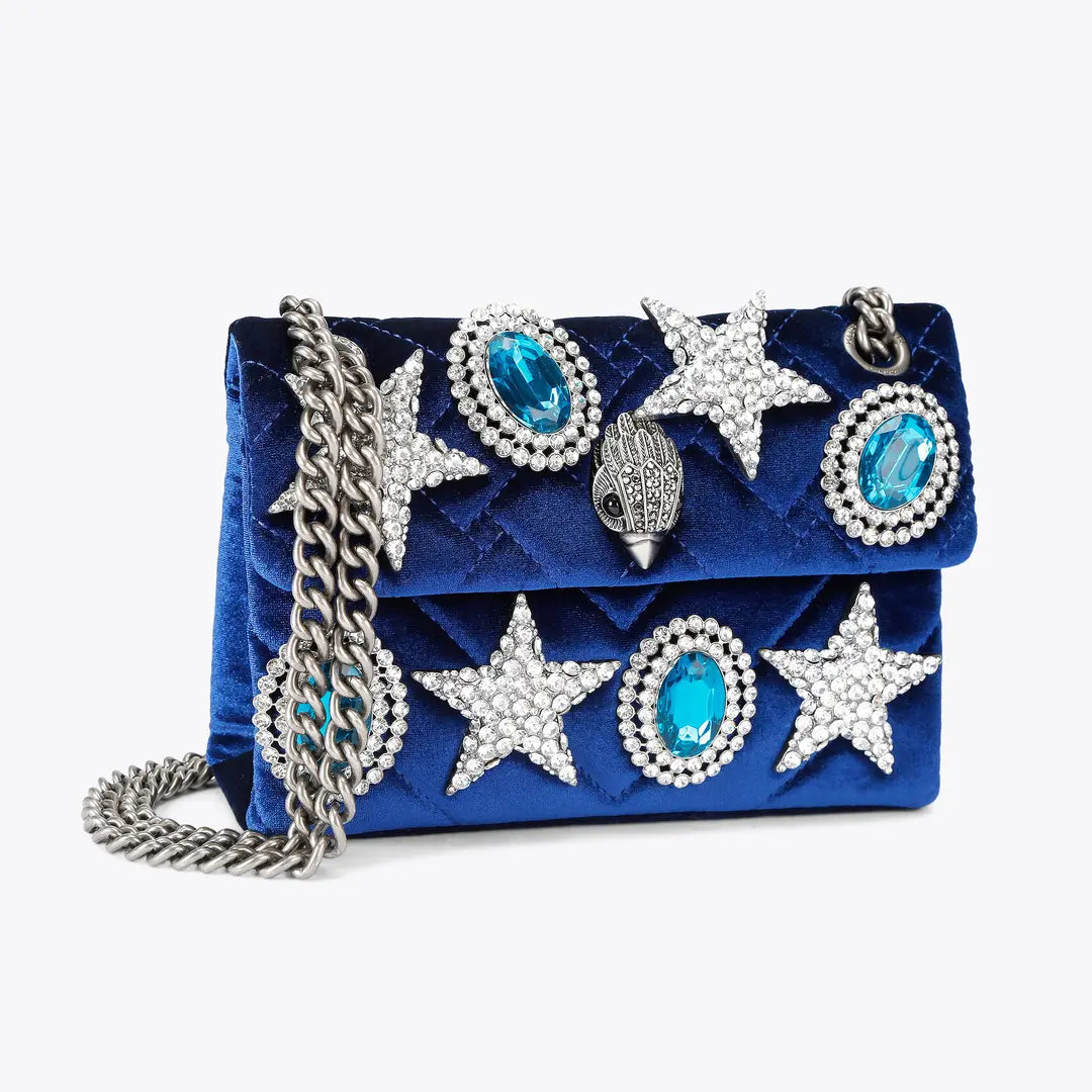Kurt Geiger Mini Velvet Kensington Bag 5018780789