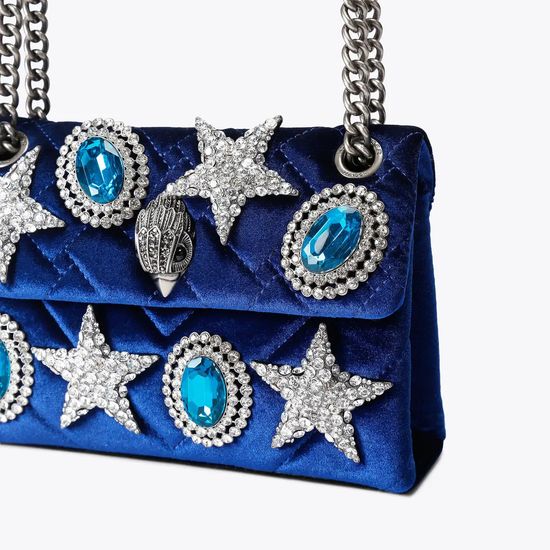 Kurt Geiger Mini Velvet Kensington Bag 5018780789