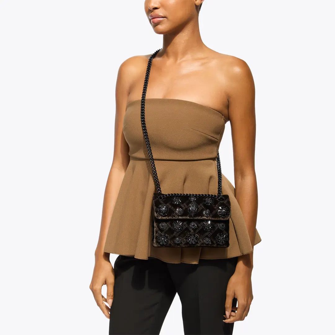 Kurt Geiger Mini Velvet Kensington Bag 5018331789