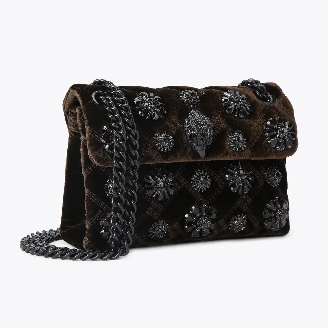 Kurt Geiger Mini Velvet Kensington Bag 5018331789