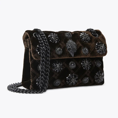 Kurt Geiger Mini Velvet Kensington Bag 5018331789