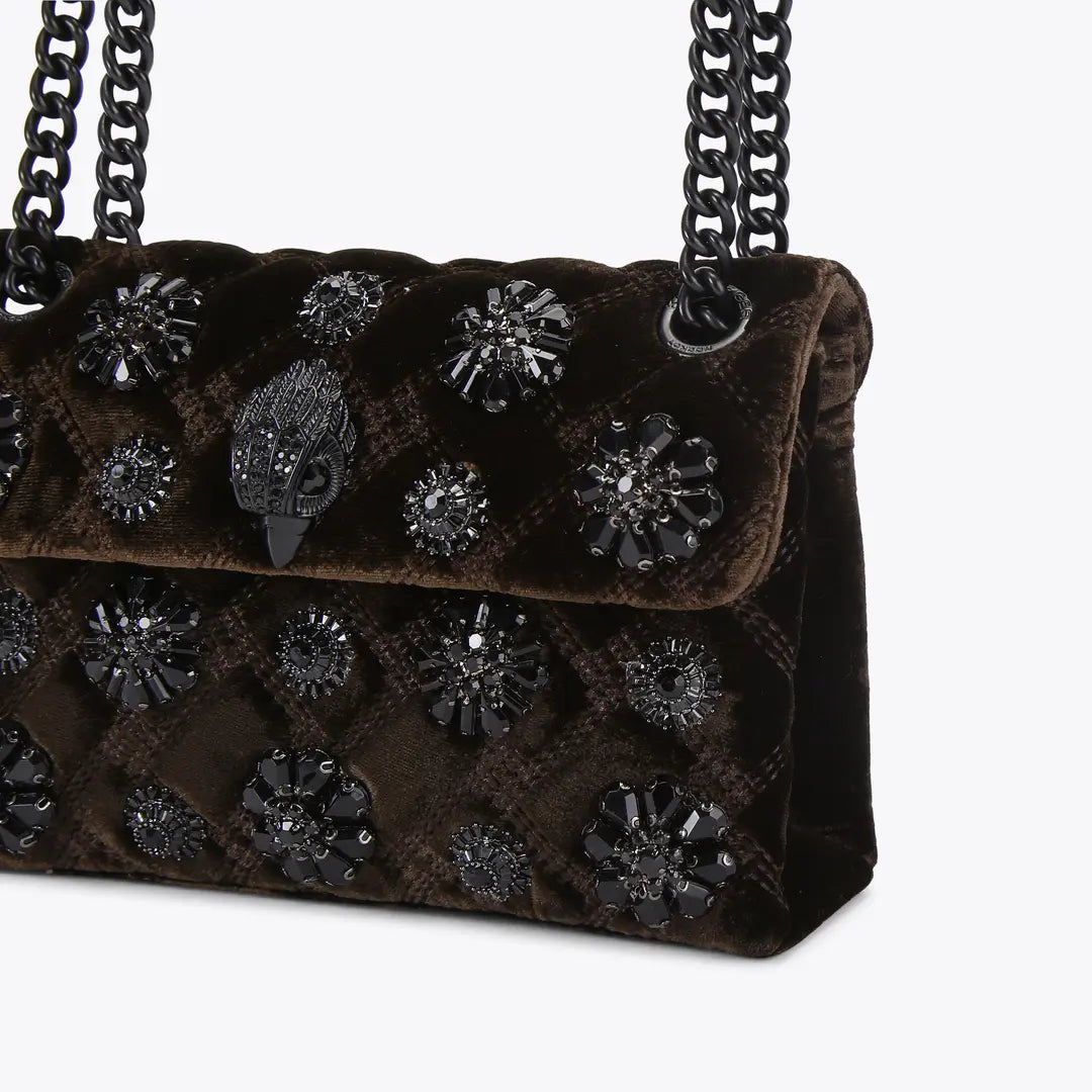 Kurt Geiger Mini Velvet Kensington Bag 5018331789