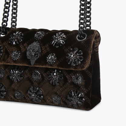 Kurt Geiger Mini Velvet Kensington Bag 5018331789
