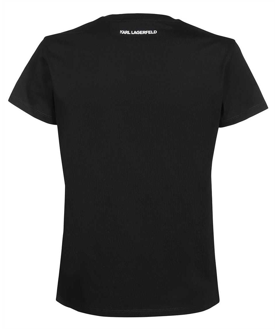 Karl Lagerfeld Women's Black Ikonik Karl Logo T-shirt 230W1706