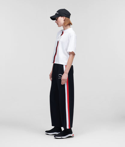Karl Lagerfeld Rue St Guillaume Cropped T Shirt 225W1716