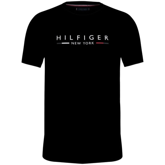 Tommy Hilfiger μπλούζα κοντομάνικη με λαιμόκοψη MW0MW29372