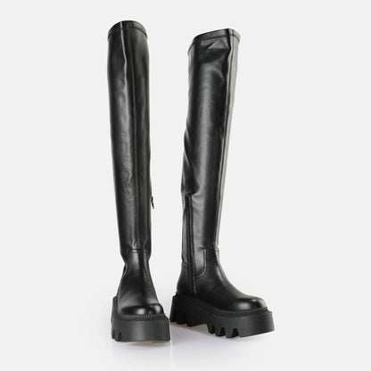 Buffalo Flora Overknee Vegan Μπότες 12200281