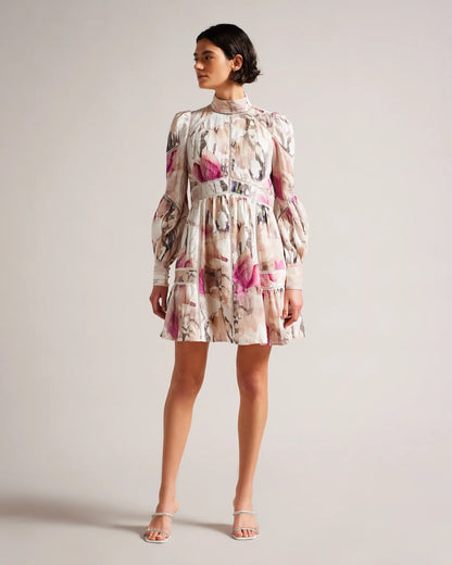 Ted Baker Fleurz Linen Mini Φόρεμα 269419