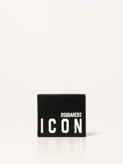 Dsquared2 leather wallet with Icon logo