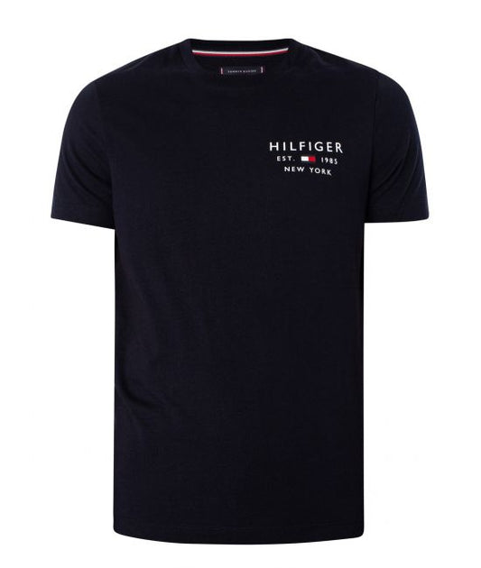 Tommy Hilfiger Ανδρικό T-shirt Navy Μπλε  MW0MW30033