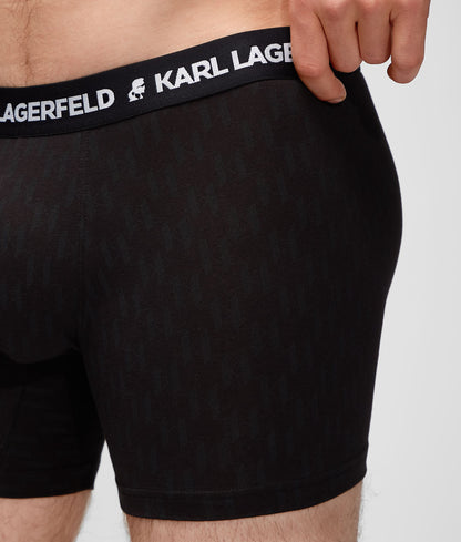 Karl Lagerfeld Kl Monogram Trunks 3 Pack 225M2101