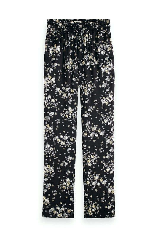 Scotch & Soda Nina Mid-Rise Printed Tapered Παντελόνι 171926