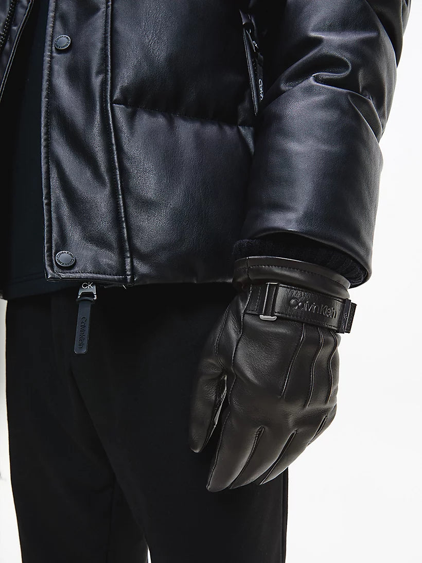 Calvin Klein Leather Rivet Γάντια K50K507425