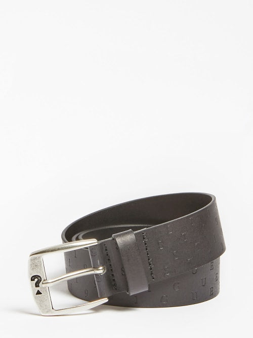 Guess All Over Genuine Leather Belt