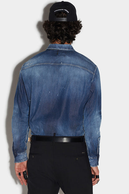 Dsquared2 Relaxed Dan Τζιν Πουκάμισο S74DM0724 S30341
