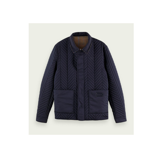Scotch & Soda Reversible short quilted jacket