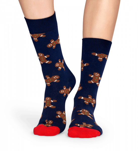 Happy Socks Holiday Singles Gingerbread Κάλτσες GIN01-6000