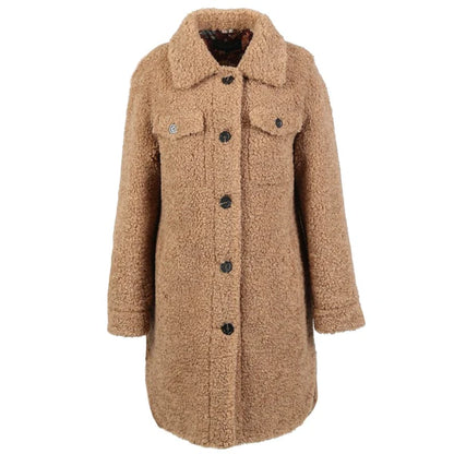 Oakwood Infusion-Curly Fur Overshirt Inspired Mid-Long Coat 64278