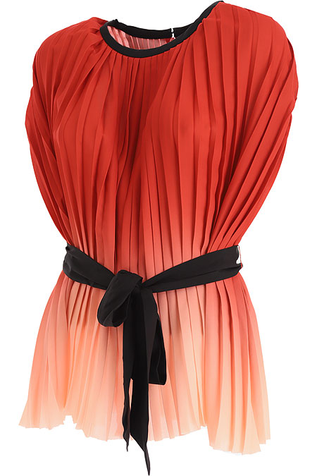 Karl Lagerfeld Pleated Ombre Top 231W1617