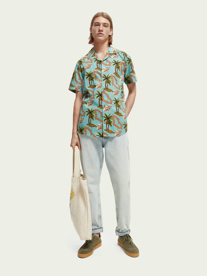 Scotch & Soda Regular-Fit Printed Poplin Shirt