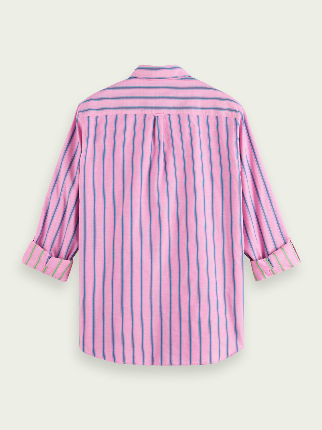 Scotch & Soda Regular Fit Striped Shirt With Sleeve Adjustment 171619